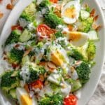 Sałatka z brokułem, jajkiem i prażonymi migdałami – lekka i pełna smaku 9 Sałatka z brokułem, jajkiem i prażonymi migdałami