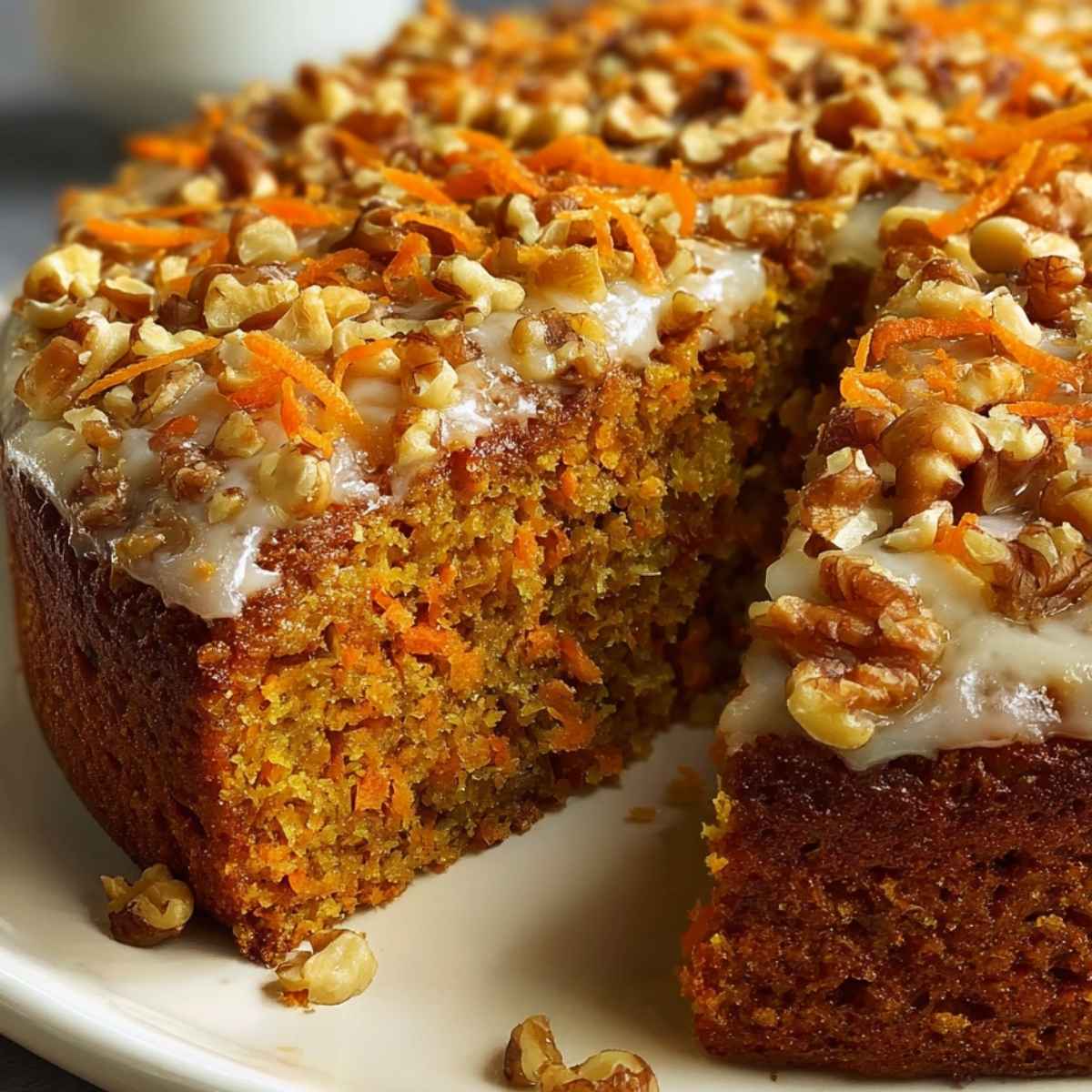 Ciasto marchewkowe – wilgotne ciasto z marchewką i orzechami