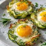 Gniazda z cukinii z jajkiem