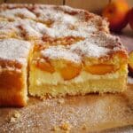 Ciasto z brzoskwiniami i budyniem