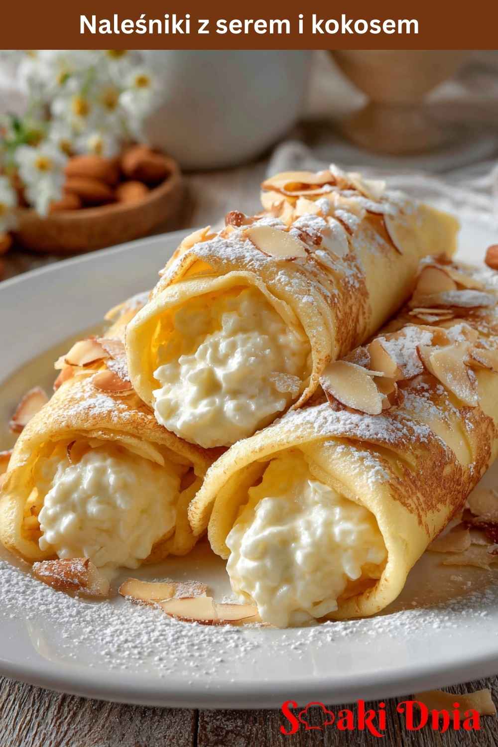 Naleśniki z serem i kokosem – delikatne, kremowe i pełne smaku 7 Naleśniki z serem i kokosem