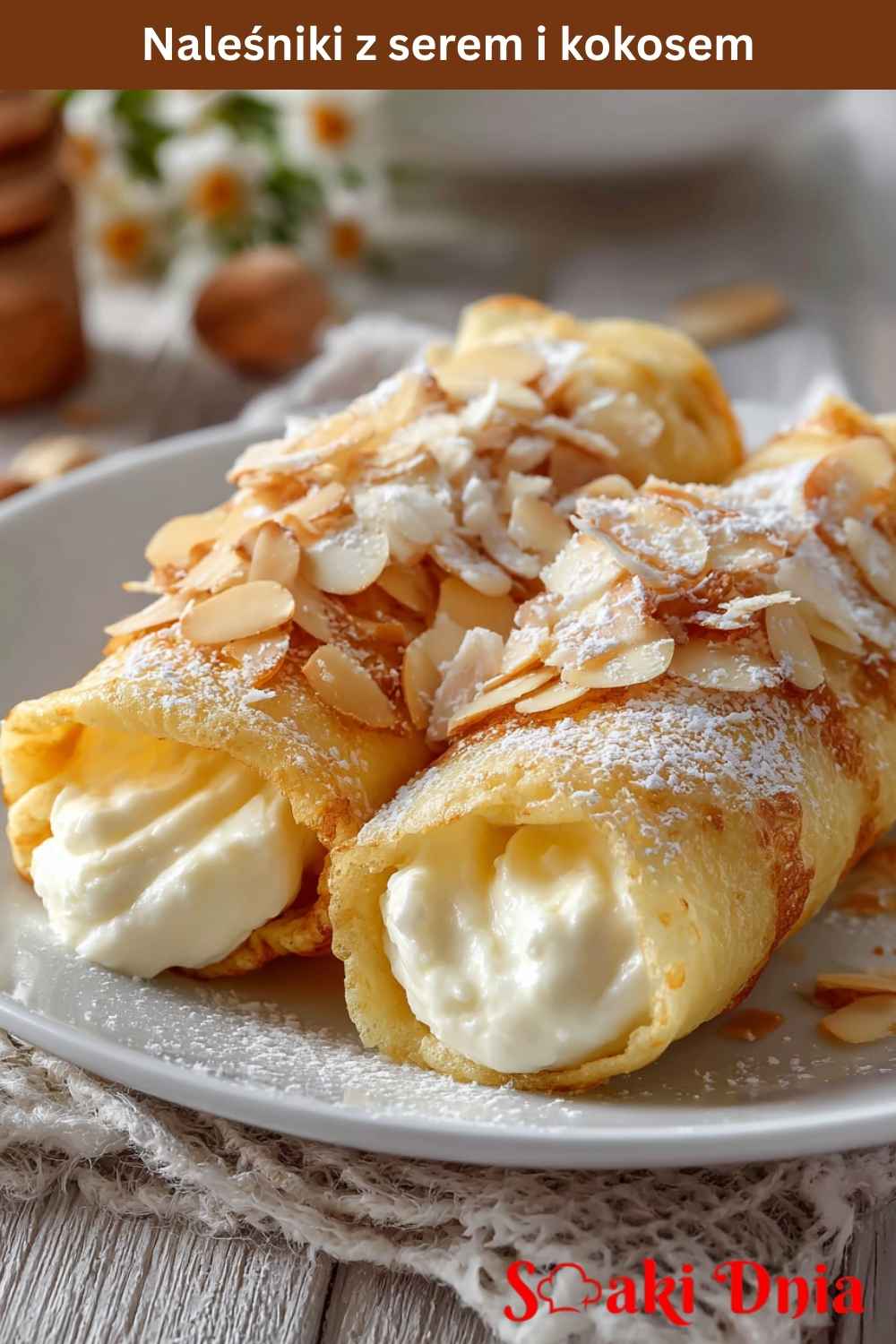 Naleśniki z serem i kokosem – delikatne, kremowe i pełne smaku 8 Naleśniki z serem i kokosem