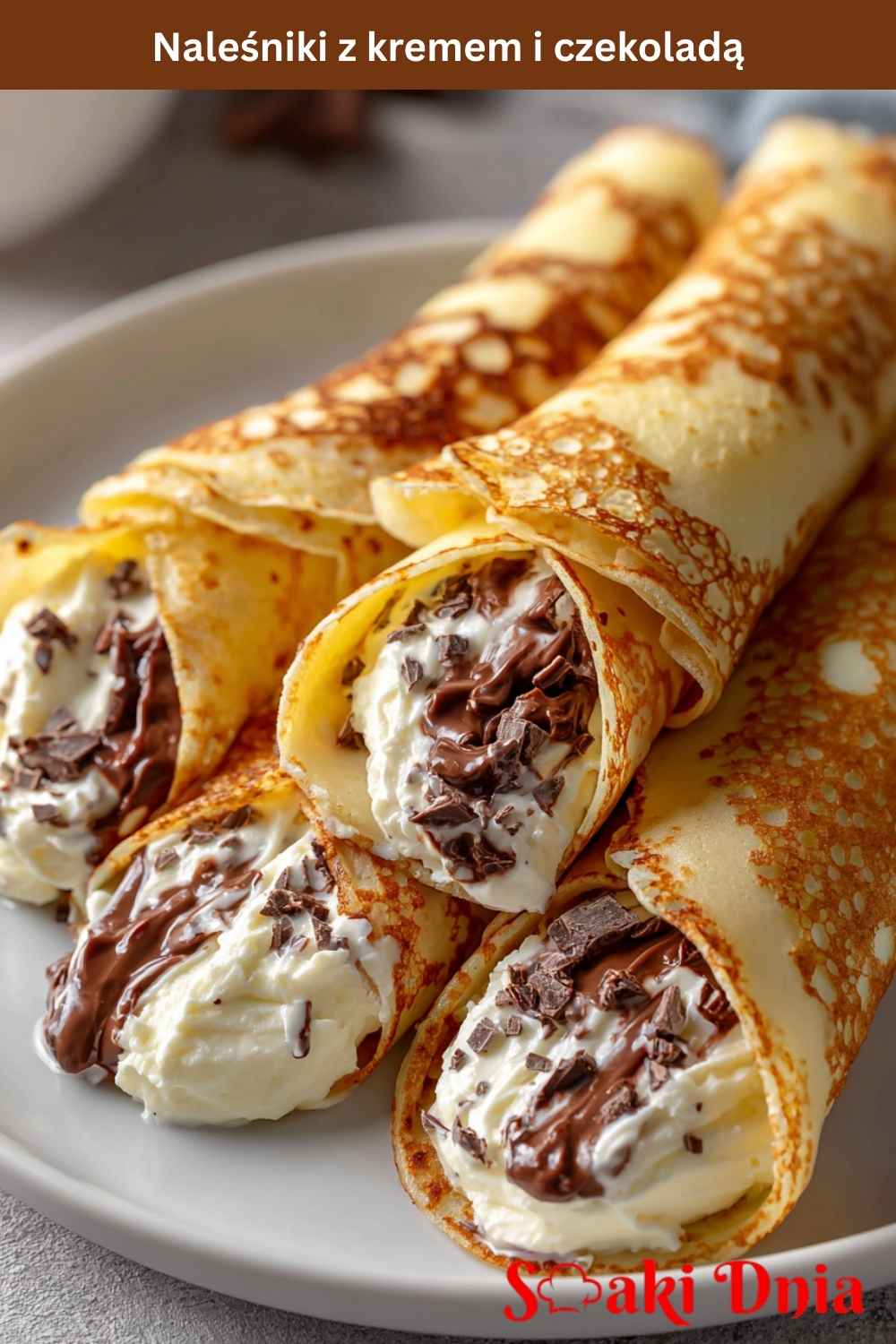Naleśniki z kremem i czekoladą