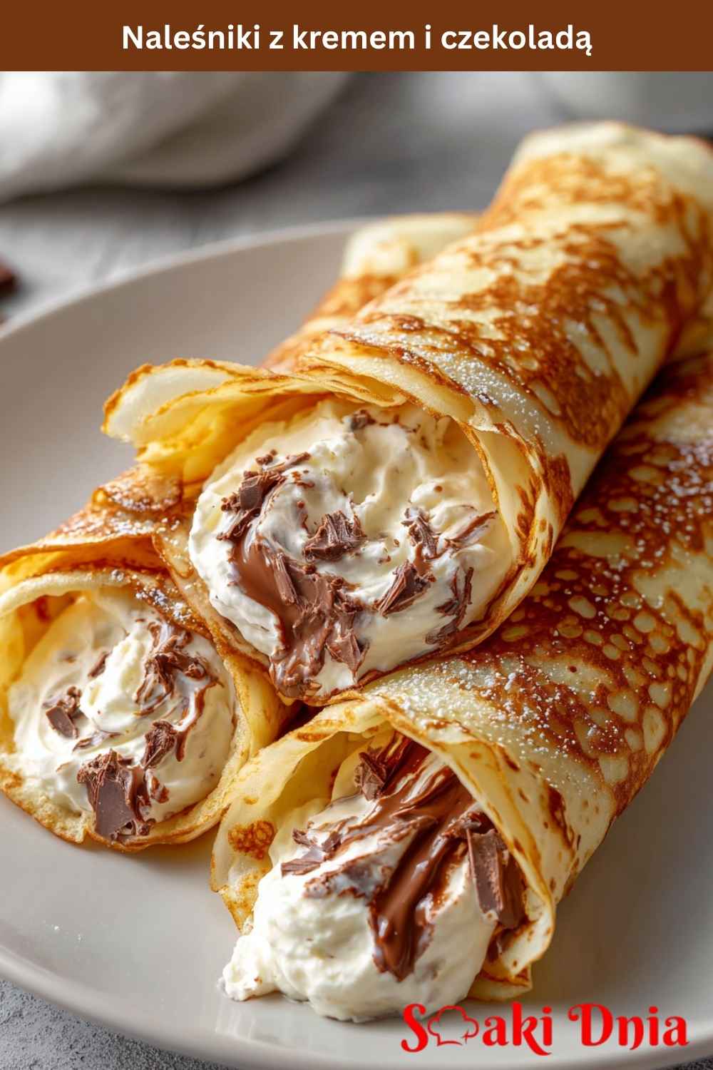 Naleśniki z kremem i czekoladą