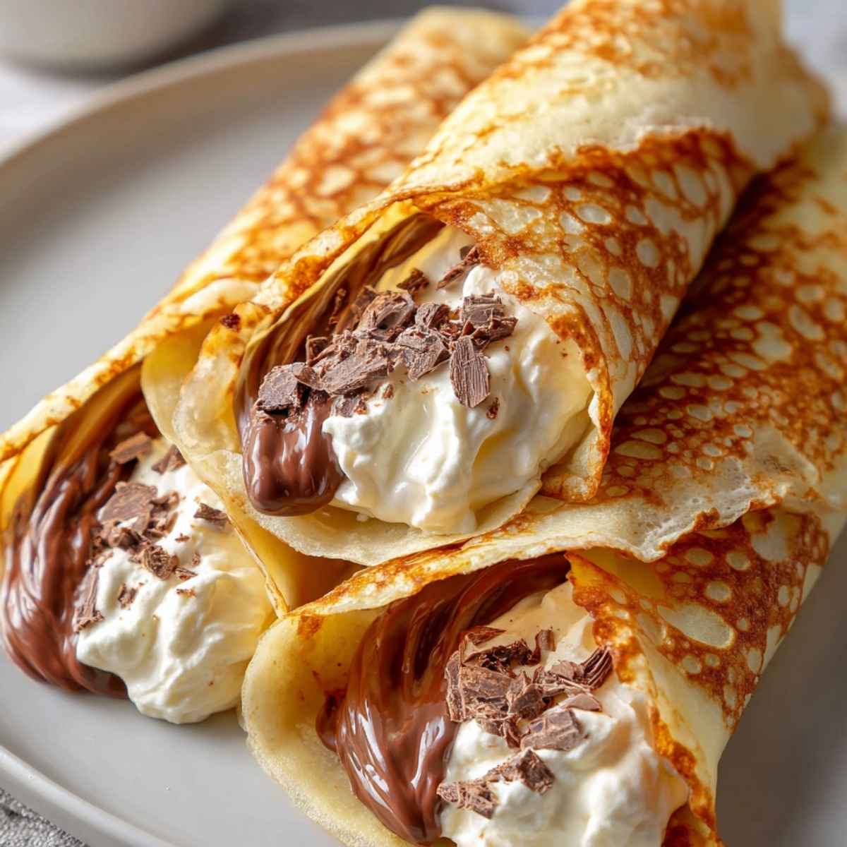 Naleśniki z kremem i czekoladą