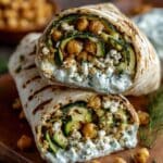 Wrap z ciecierzycą, grillowaną cukinią i kremowym sosem jogurtowym 9 Wrap z ciecierzycą, grillowaną cukinią i kremowym sosem jogurtowym