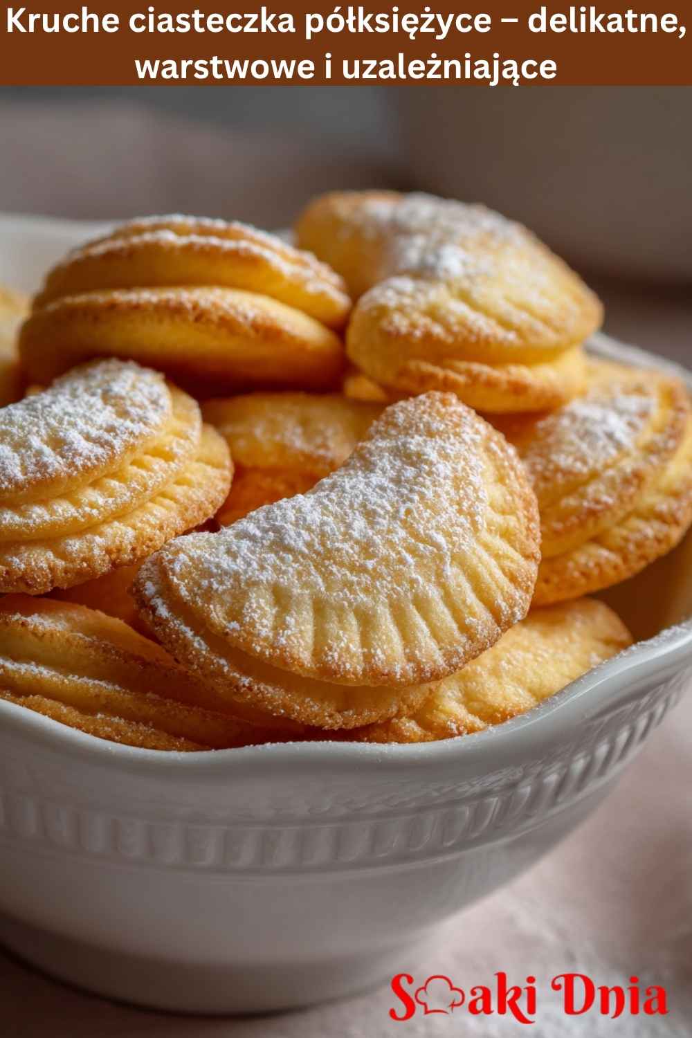 Kruche ciasteczka półksiężyce