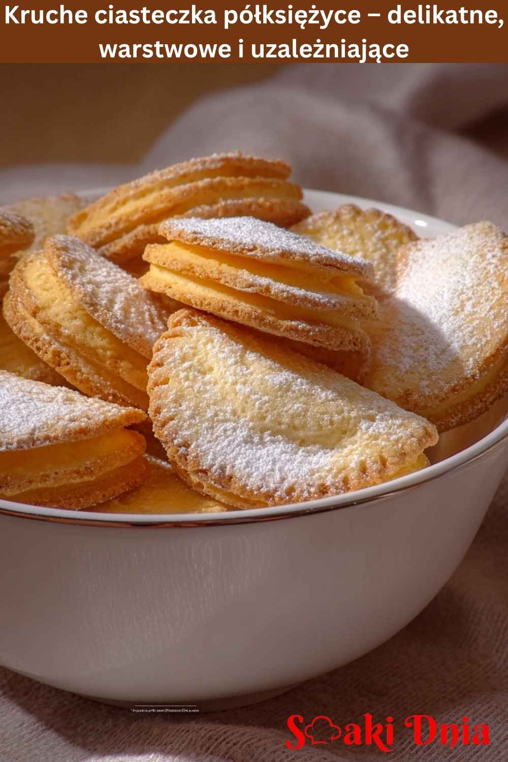 Kruche ciasteczka półksiężyce