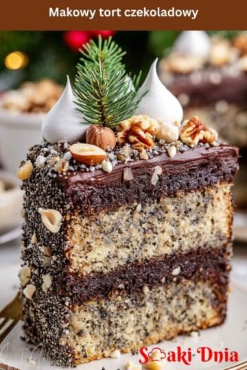 Makowy tort czekoladowy – świąteczny hit na wyjątkowe okazje 11 Makowy tort czekoladowy