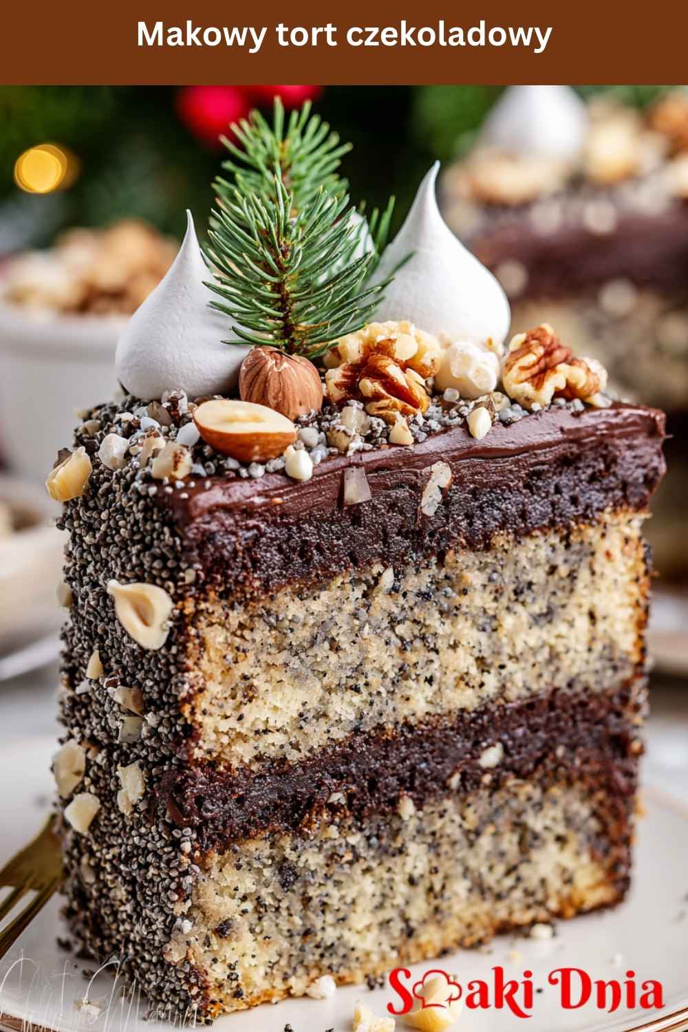 Makowy tort czekoladowy