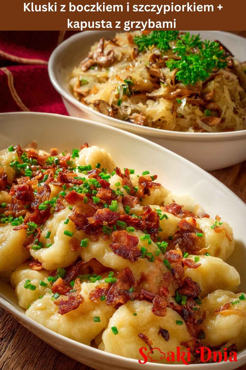 Kluski z boczkiem
