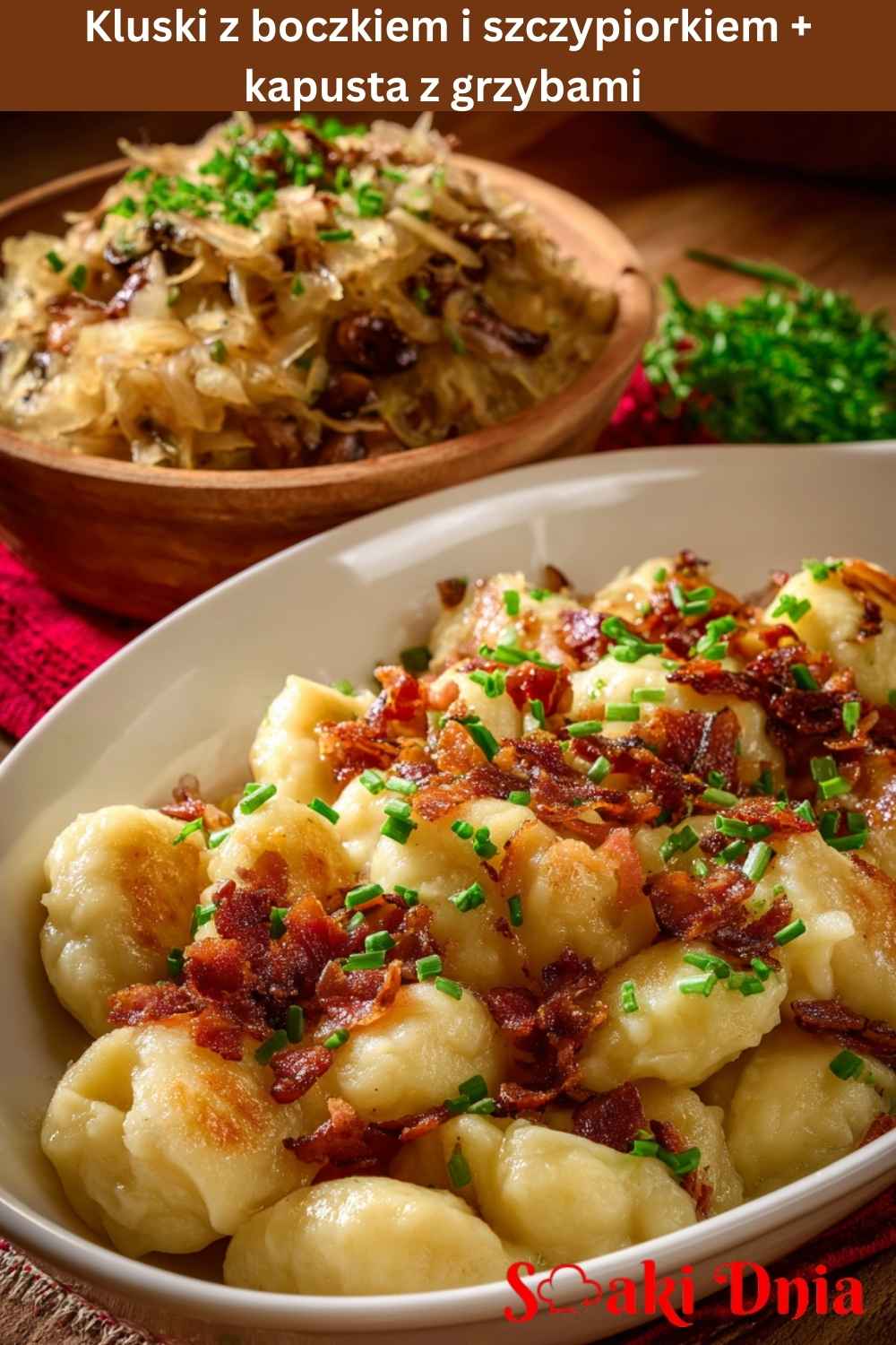 Kluski z boczkiem