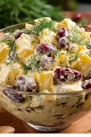 Sałatka z fasolą, pieczarkami i serem