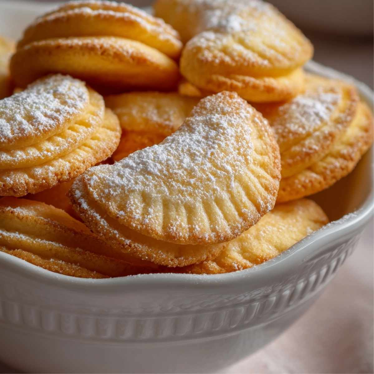 Kruche ciasteczka półksiężyce