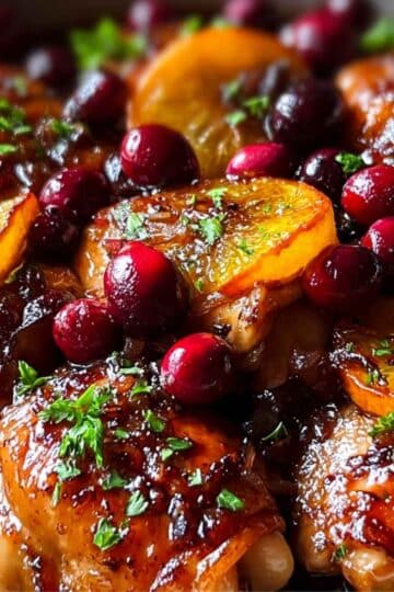 Kurczak w sosie żurawinowo‑pomarańczowym – soczyste udka z zimową nutą 24 Kurczak w sosie żurawinowo‑pomarańczowym