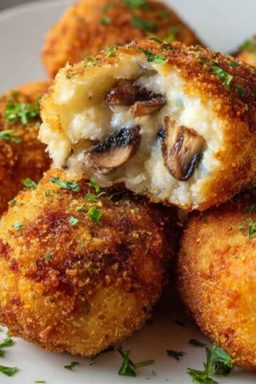 Krokiety ziemniaczane z farszem grzybowym – chrupiące, delikatne i idealne na kolację 7 Krokiety ziemniaczane z farszem grzybowym – chrupiące, delikatne i idealne na kolację