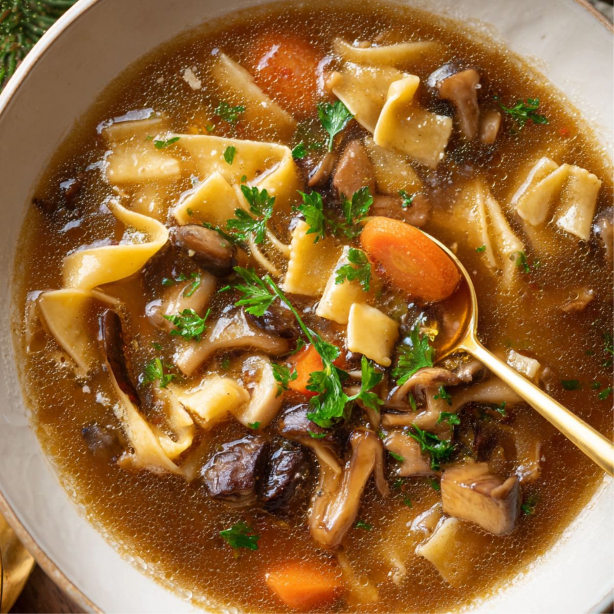 Wigilijna Zupa Grzybowa z Łazankami – klasyka świąt 5 Wigilijna Zupa Grzybowa z Łazankami