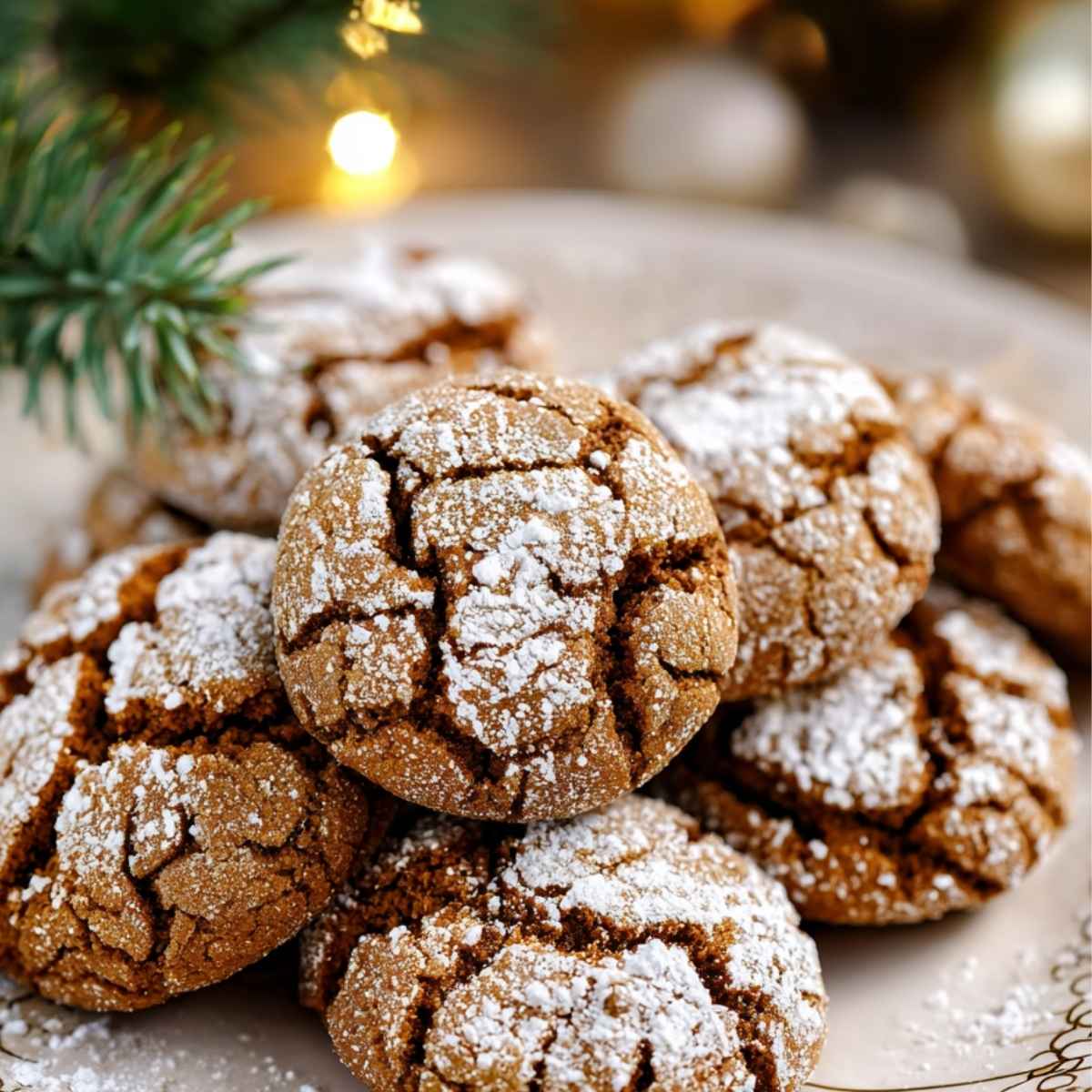 Świąteczne popękane ciasteczka – miękkie i pachnące 5 Świąteczne popękane ciasteczka