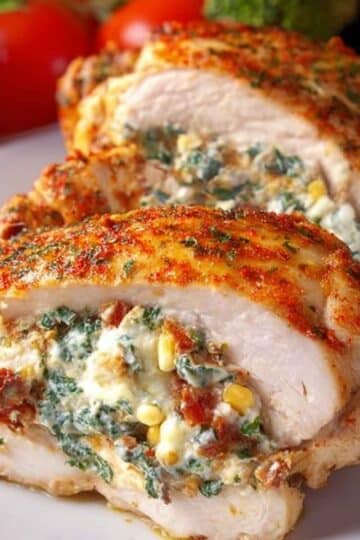 Faszerowana pierś z kurczaka