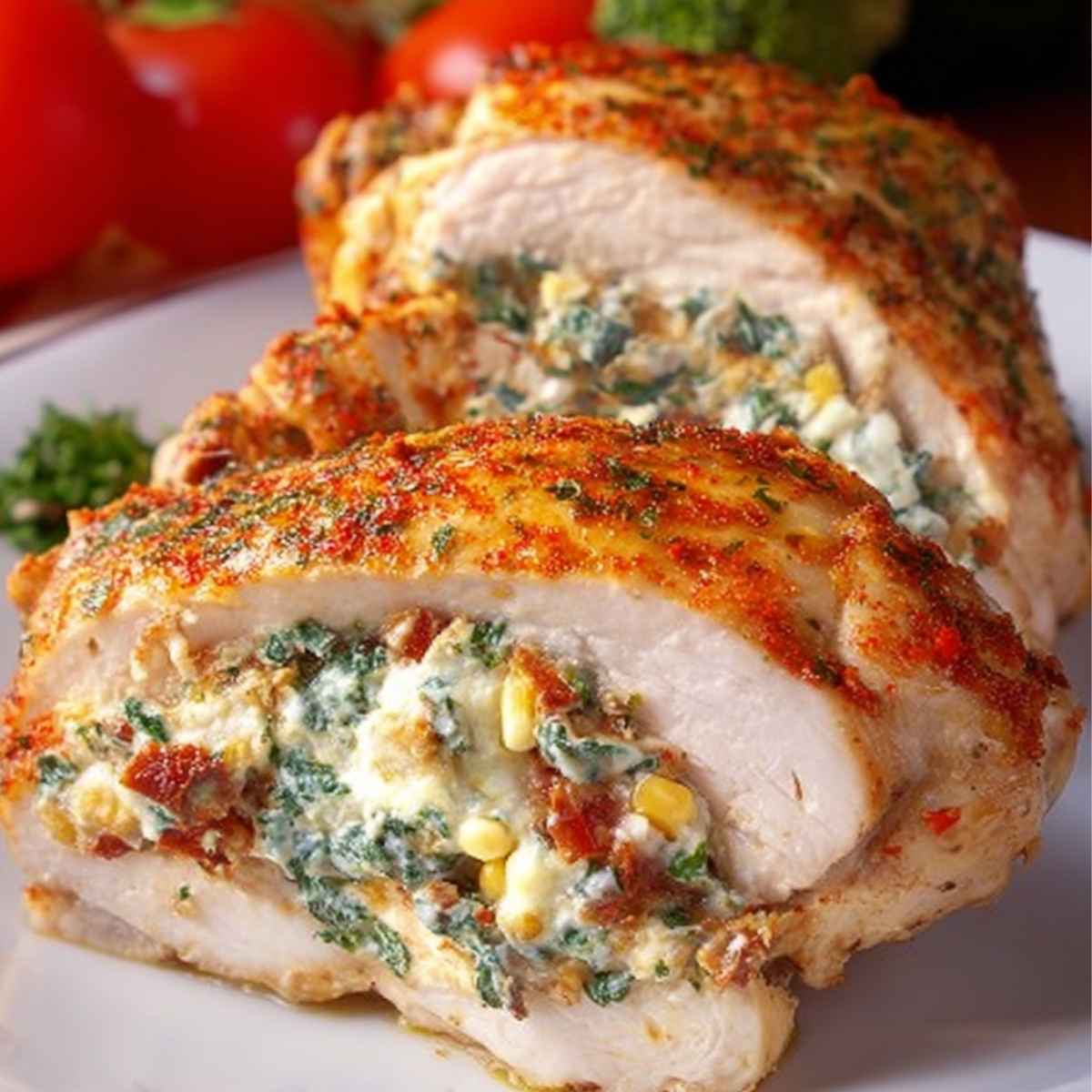 Faszerowana pierś z kurczaka