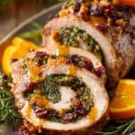 Rolada z indyka ze szpinakiem i żurawiną