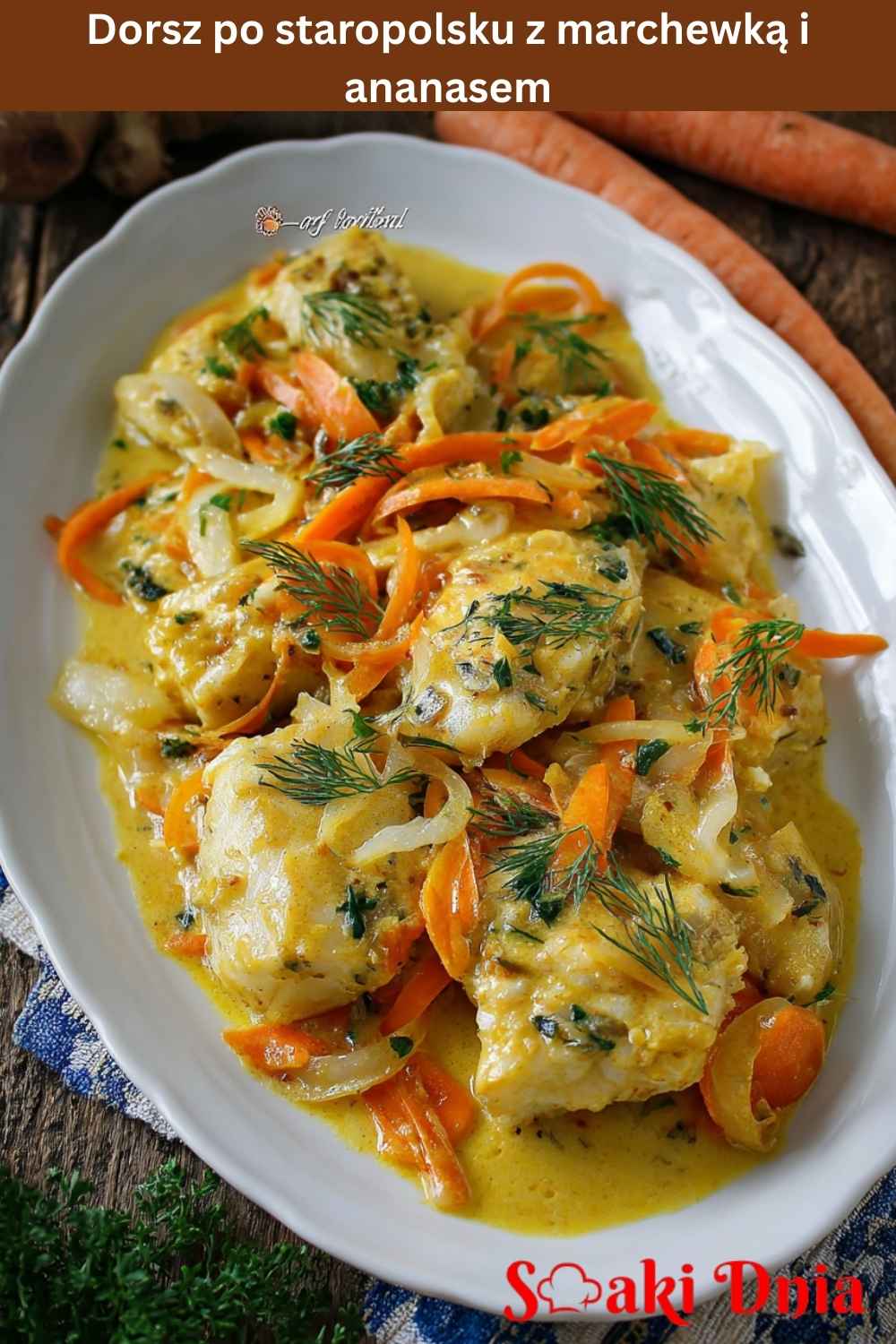 Dorsz po staropolsku z marchewką i ananasem – domowy obiad z nutą egzotyki 7 Dorsz po staropolsku z marchewką i ananasem