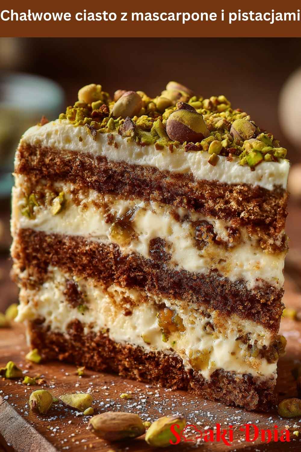 Chałwowe ciasto z mascarpone i pistacjami – idealny deser na wyjątkowe okazje