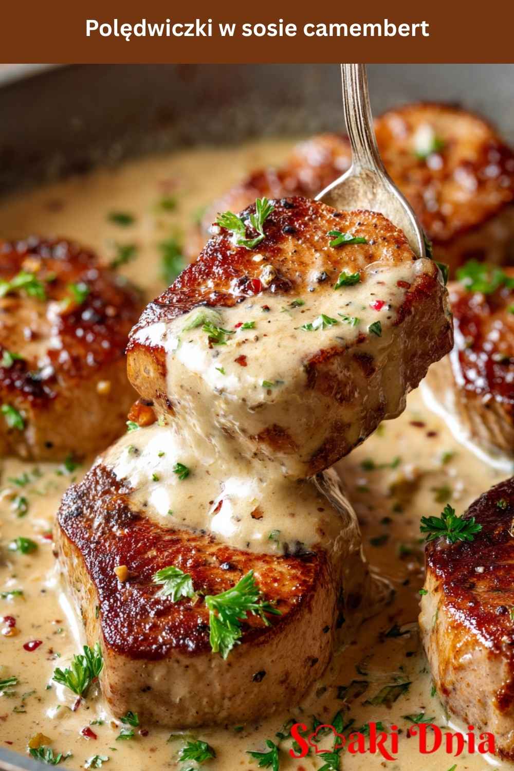 Polędwiczki w sosie camembert – kremowe, aromatyczne i efektowne 7 Polędwiczki w sosie camembert