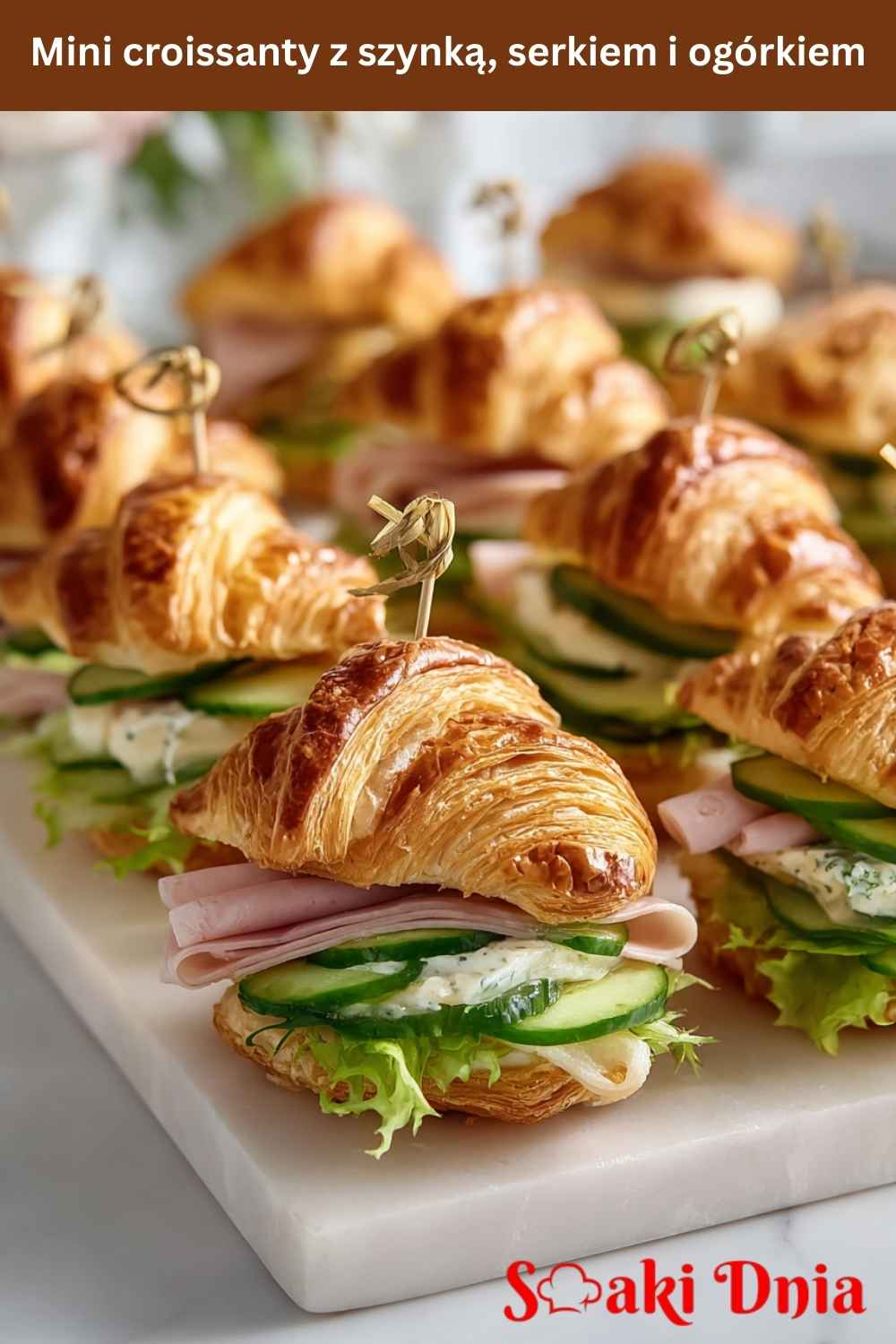 Mini croissanty z szynką – szybka i efektowna przekąska na Sylwestra