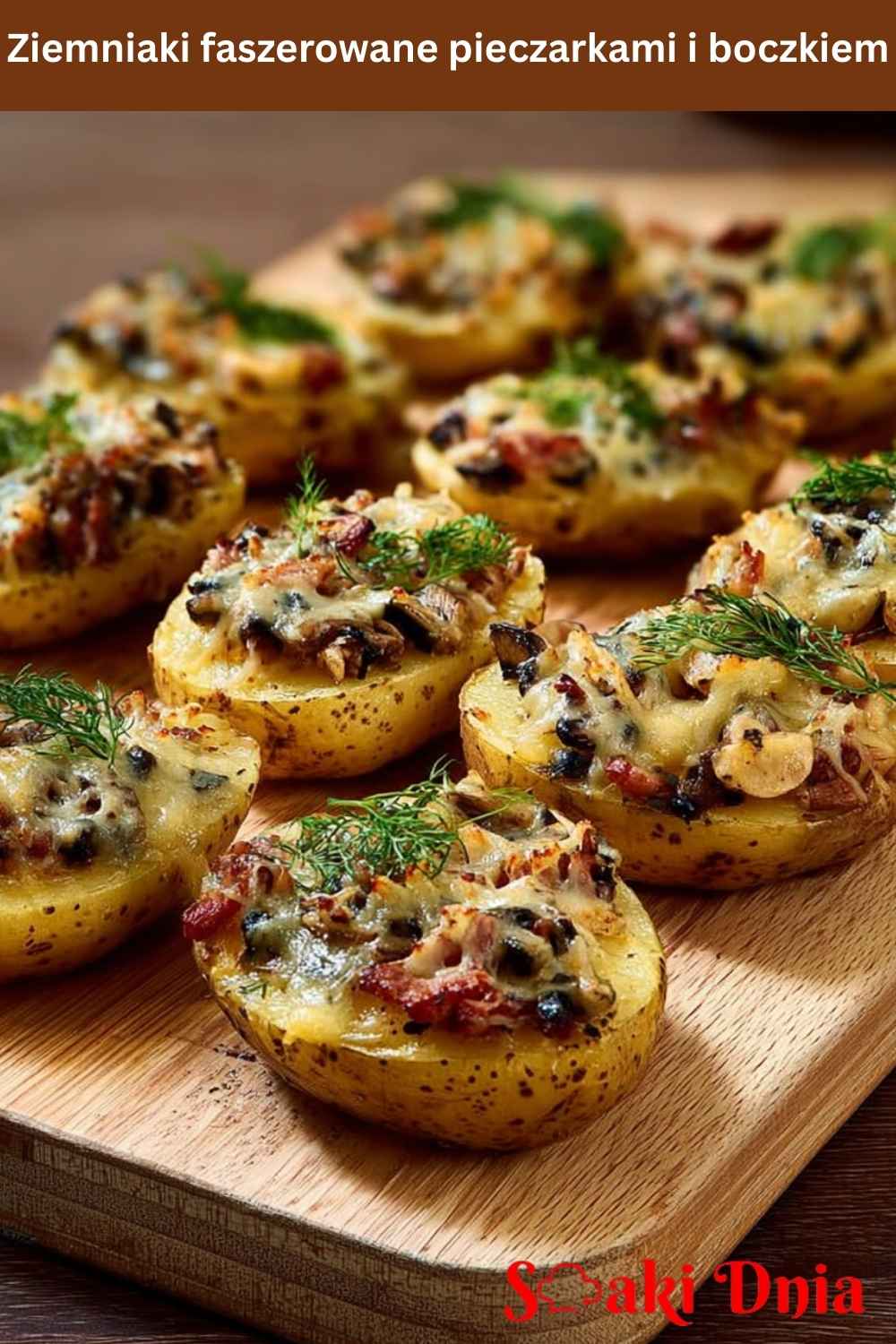 Ziemniaki faszerowane pieczarkami i boczkiem – hit na Sylwestra i Nowy Rok