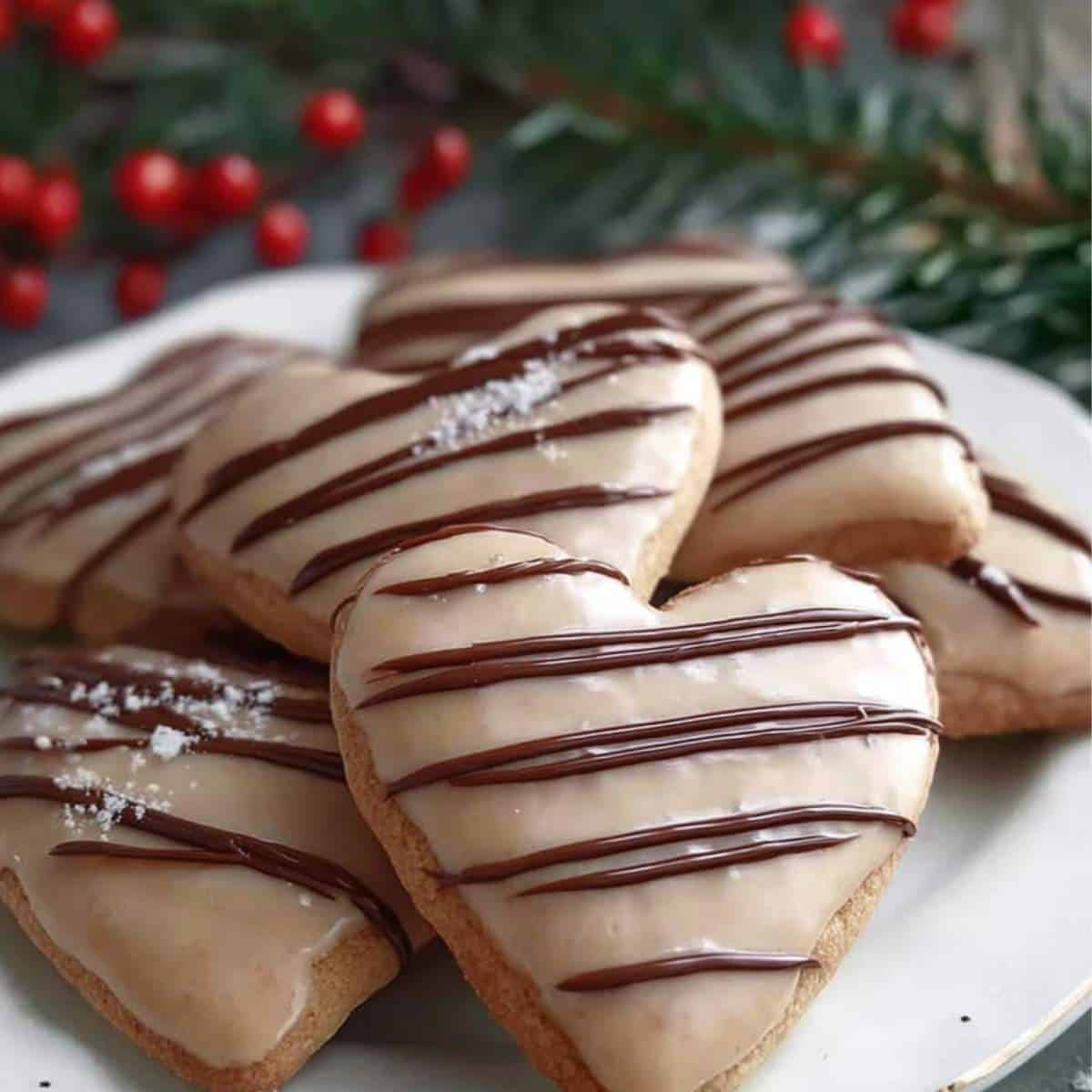 Miękkie pierniczki serduszka – z lukrem i czekoladą 5 Miękkie pierniczki serduszka – z lukrem i czekoladą