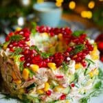 Wieniec sałatkowy z kurczakiem – efektowna sałatka na święta 9 wieniec sałatkowy z kurczakiem