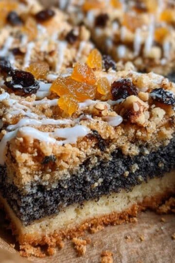 Ciasto makowe z kruszonką i bakaliami – idealne na święta 12 Ciasto makowe z kruszonką i bakaliami