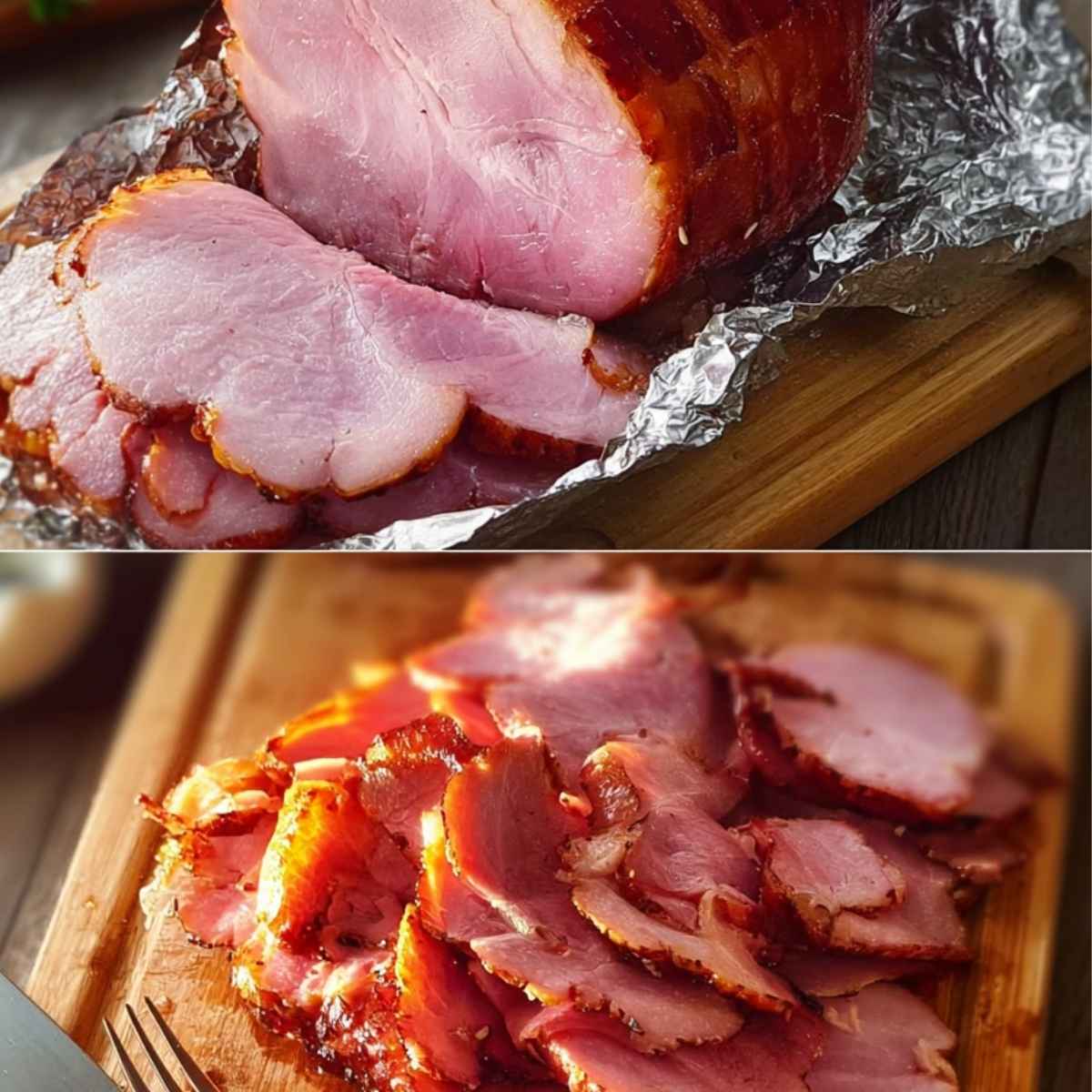 Domowa szynka pieczona w folii