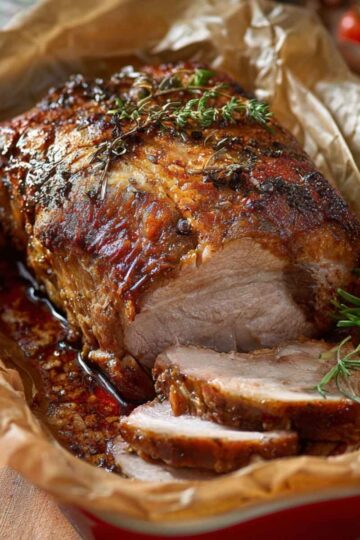 Karkówka pieczona w papierze