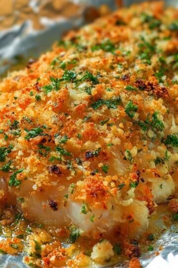 Ryba pod chrupiącą kruszonką