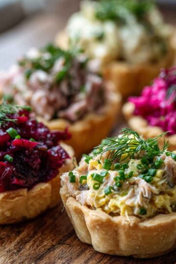 Kruche tartaletki z nadzieniem – 3 pomysły na święta i przyjęcia