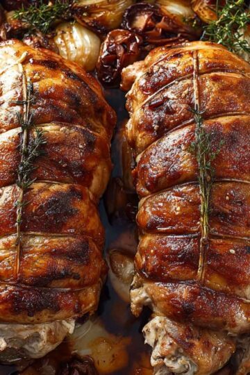 Roladki z kurczaka pieczone z jabłkami i daktylami – soczyste i aromatyczne