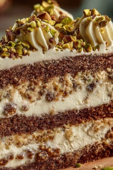 Chałwowe ciasto z mascarpone i pistacjami – idealny deser na wyjątkowe okazje