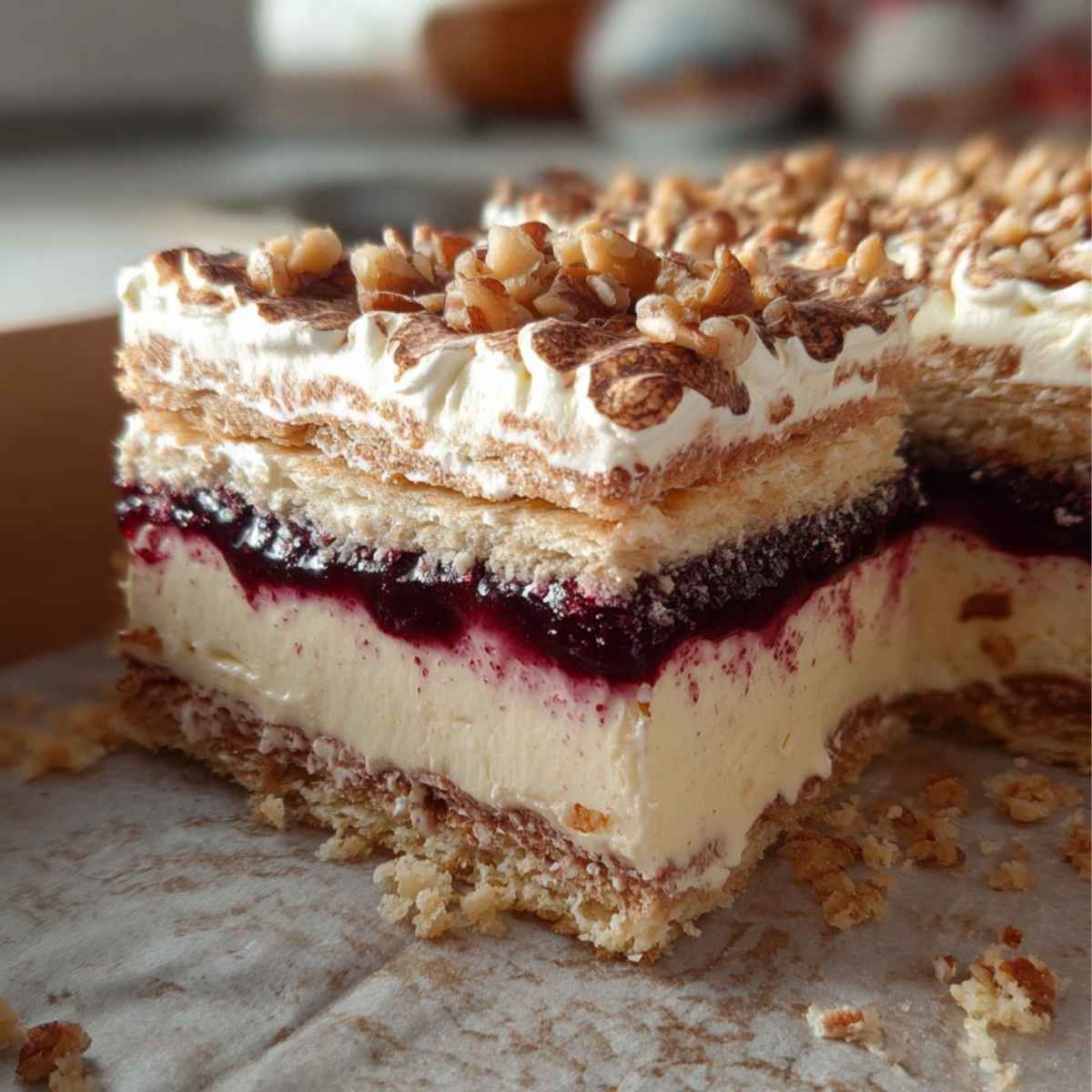 Pani Walewska (Pychotka) – klasyczne ciasto warstwowe