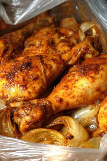 Pałki z kurczaka pieczone w rękawie