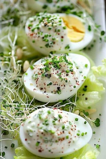 Jajka w sosie czosnkowym – klasyczna, aromatyczna przystawka