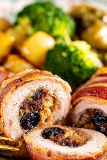 Roladki schabowe z boczkiem