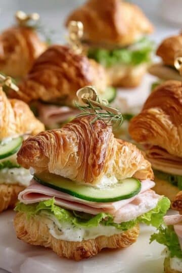 Mini croissanty z szynką – szybka i efektowna przekąska na Sylwestra