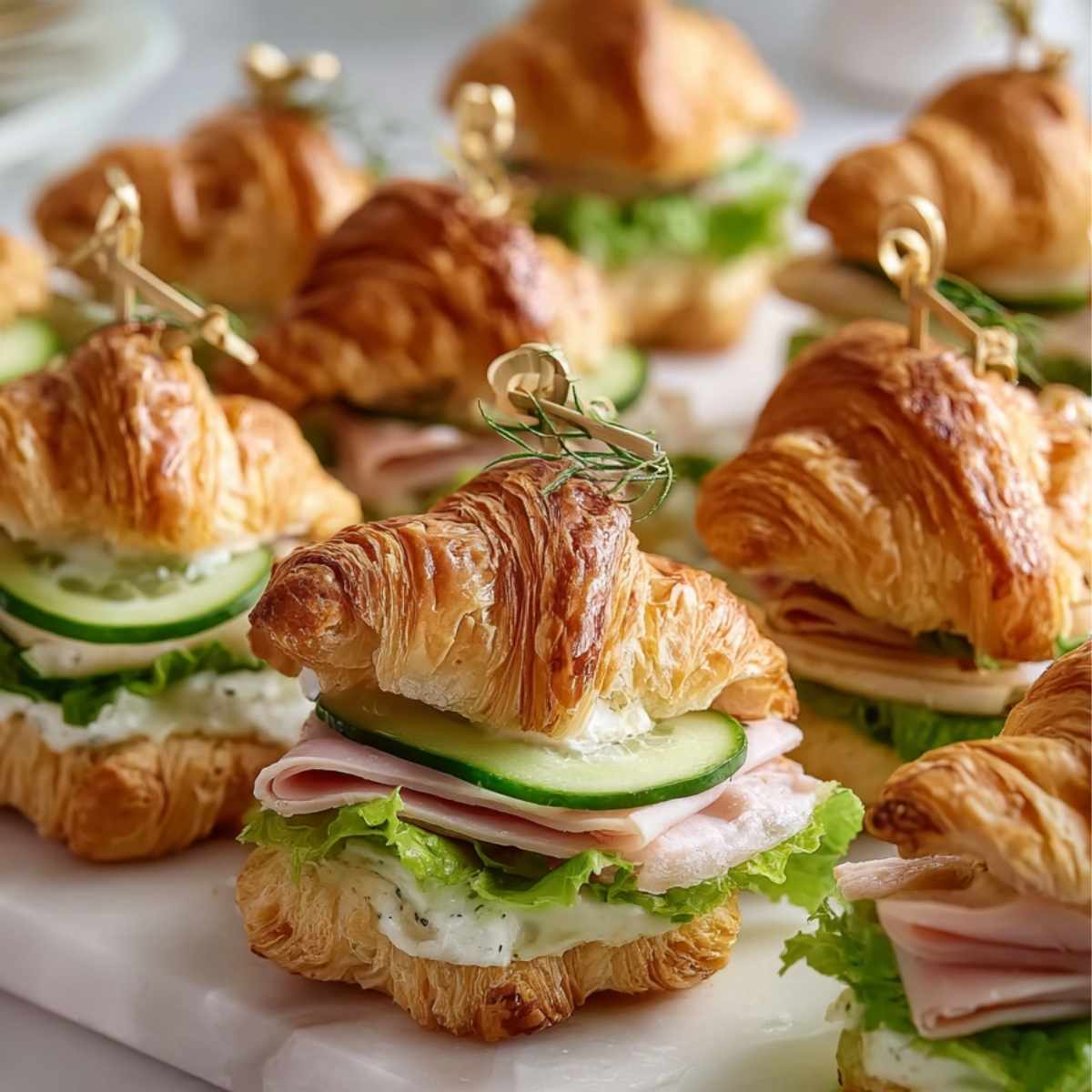 Mini croissanty z szynką – szybka i efektowna przekąska na Sylwestra