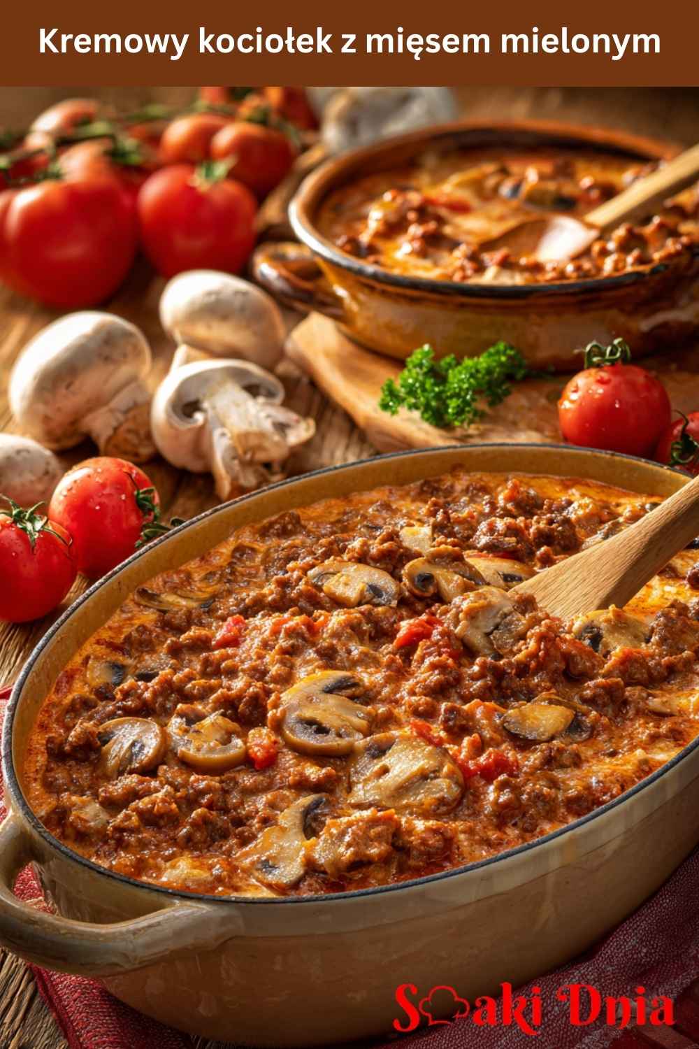 Kremowy kociołek z mięsem mielonym
