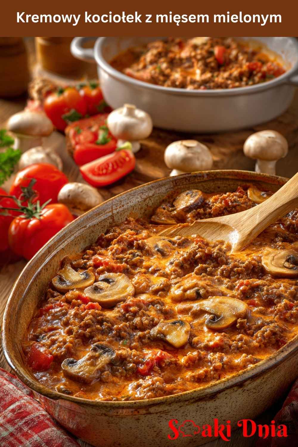 Kremowy kociołek z mięsem mielonym