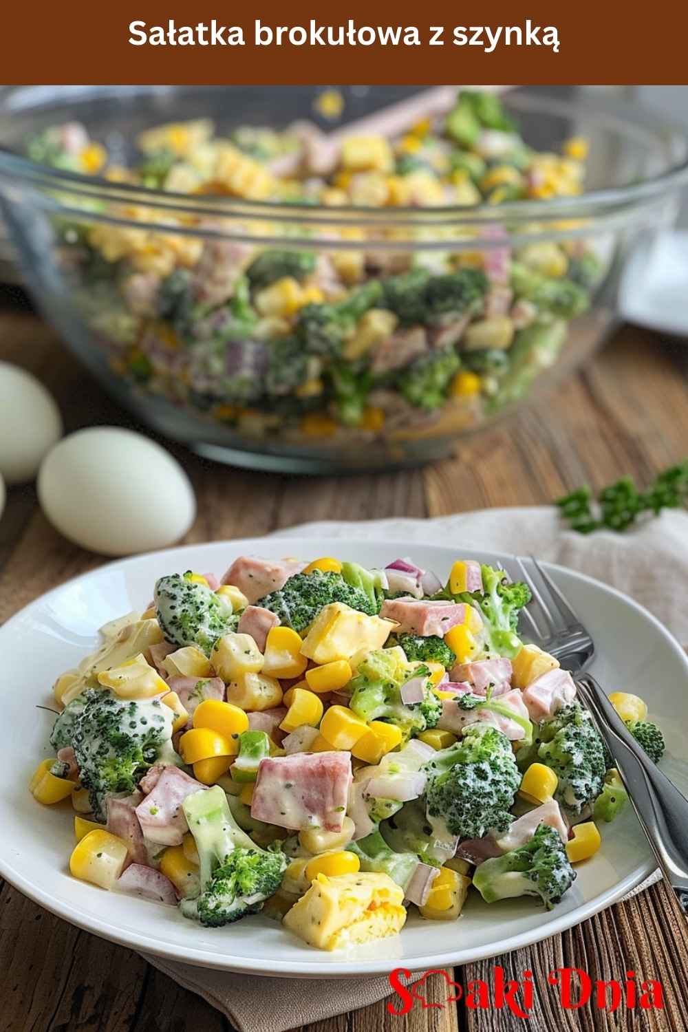 Sałatka brokułowa z szynką – szybka i sycąca klasyka na każdą okazję