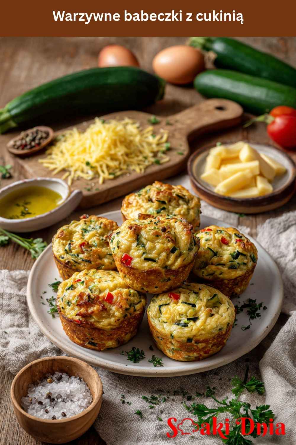 Warzywne babeczki z cukinią