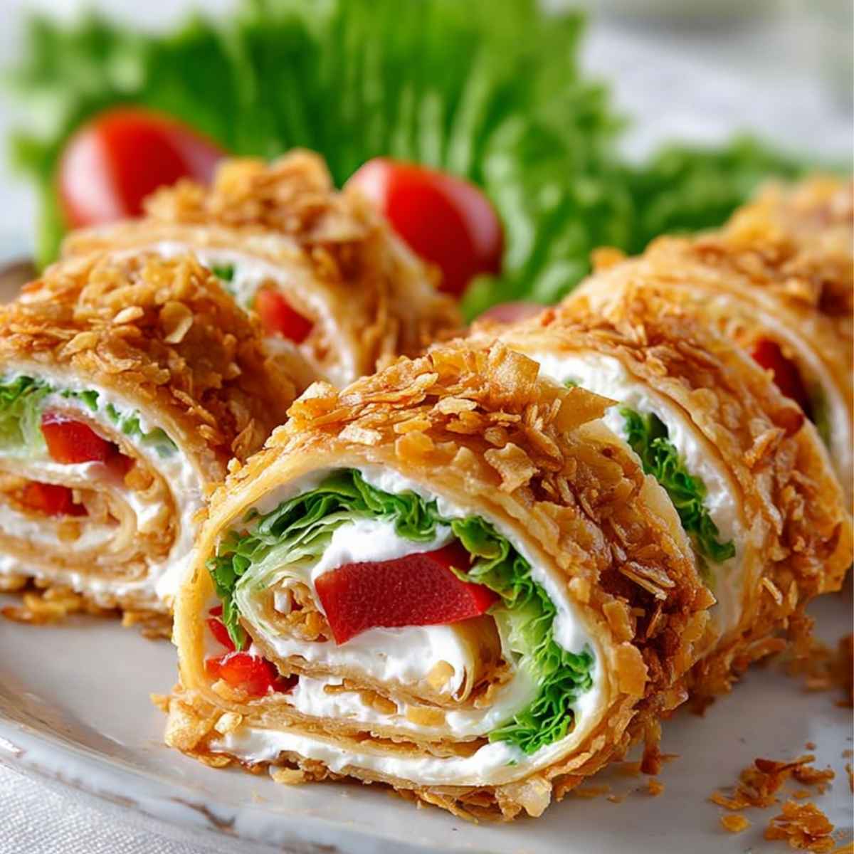 Chrupiące roladki z tortilli